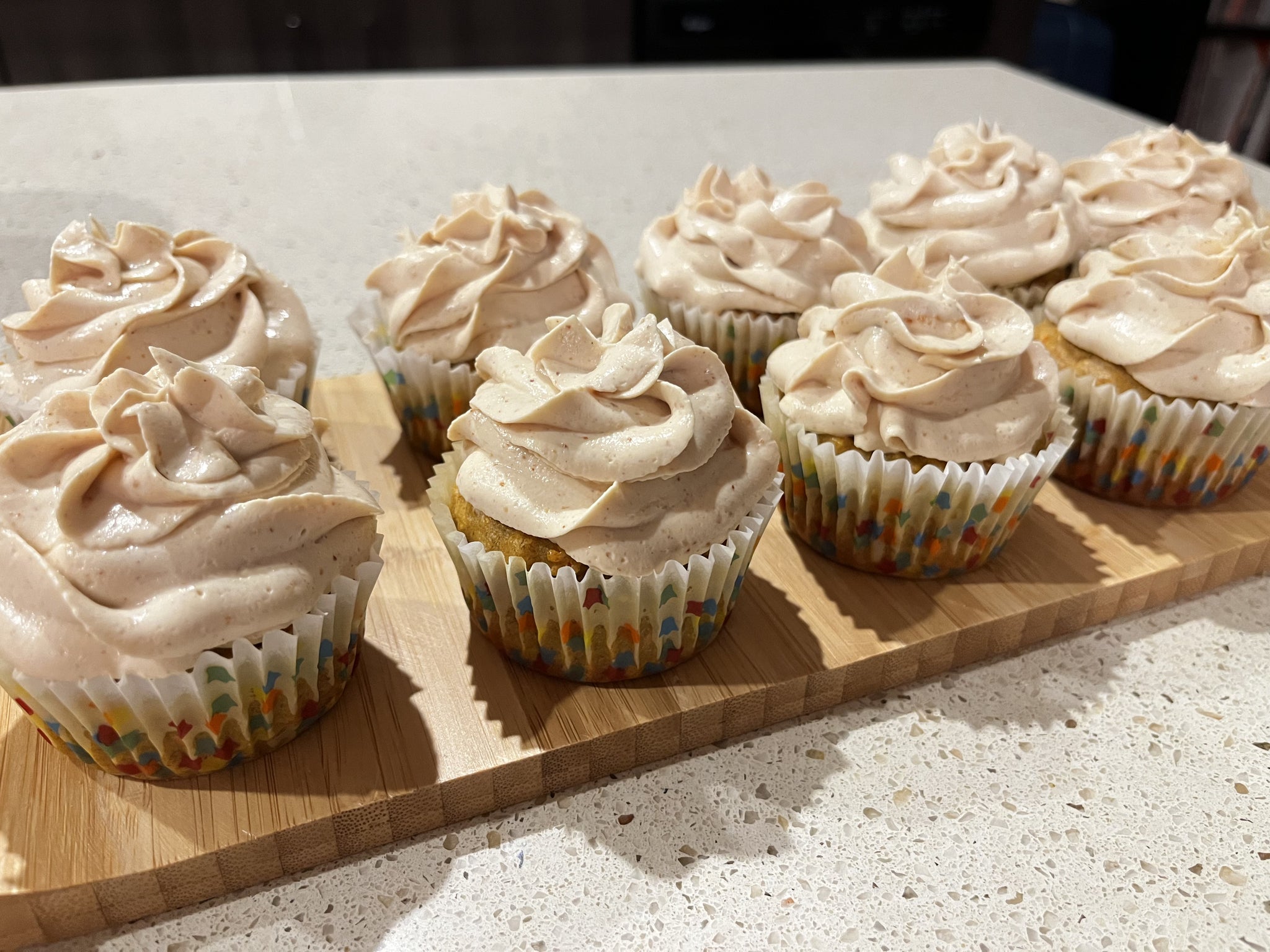 Image of 6 of our frosted pupcakes